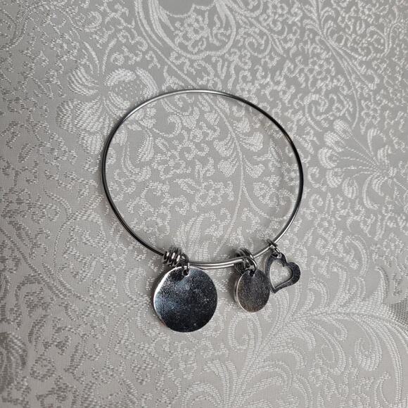 Strong Enough women's charm bracelet silver tone‎ adjustable strength support - Picture 3 of 5